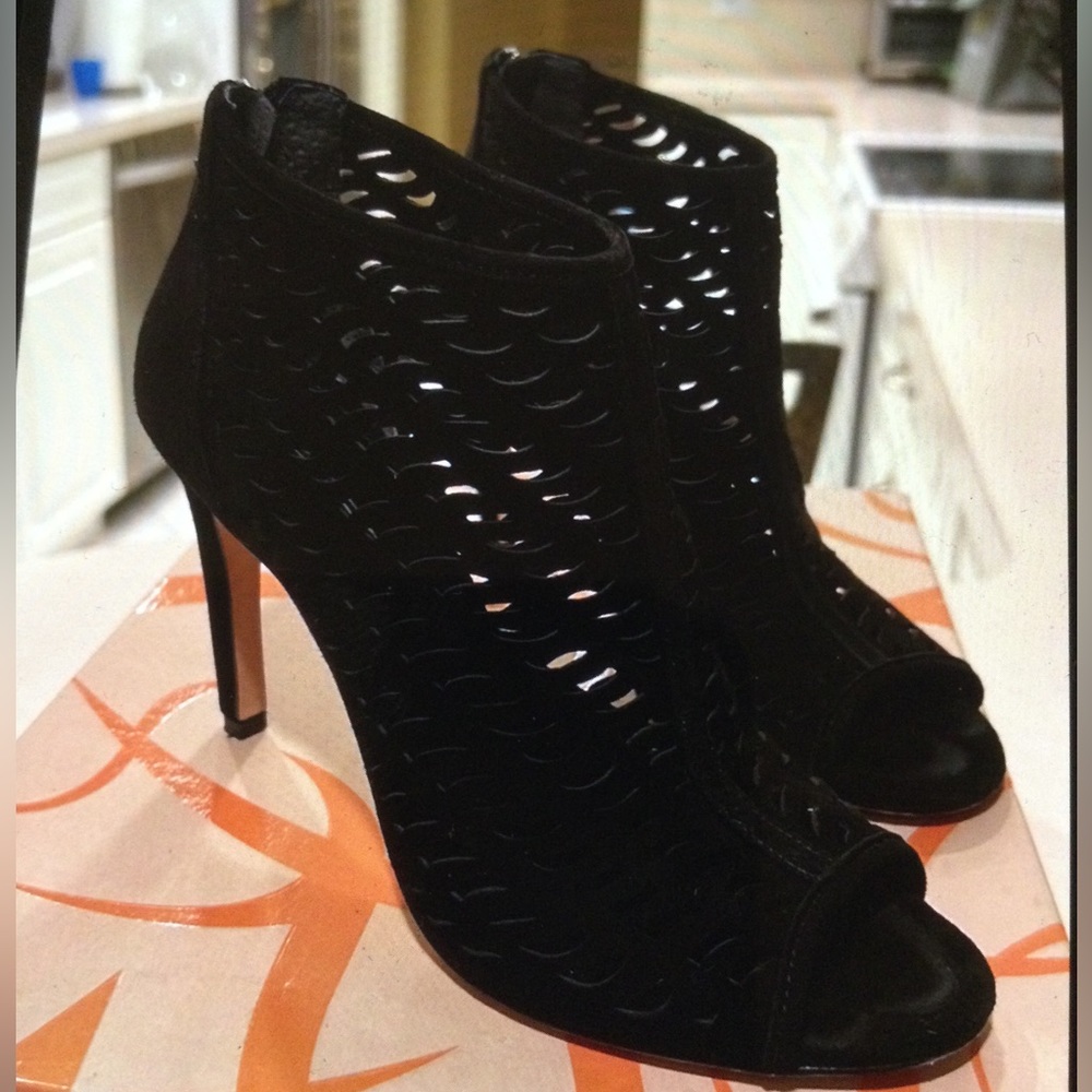 Via Spiga Black Ankle Booties